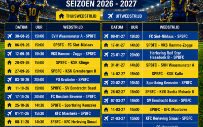 Kalender Fanions 2026-2027